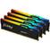 Kingston FURY Beast RGB KF556C40BBAK4-64 64GB 16GB x4 DDR5 5600MT/s Black DIMM [XMP]